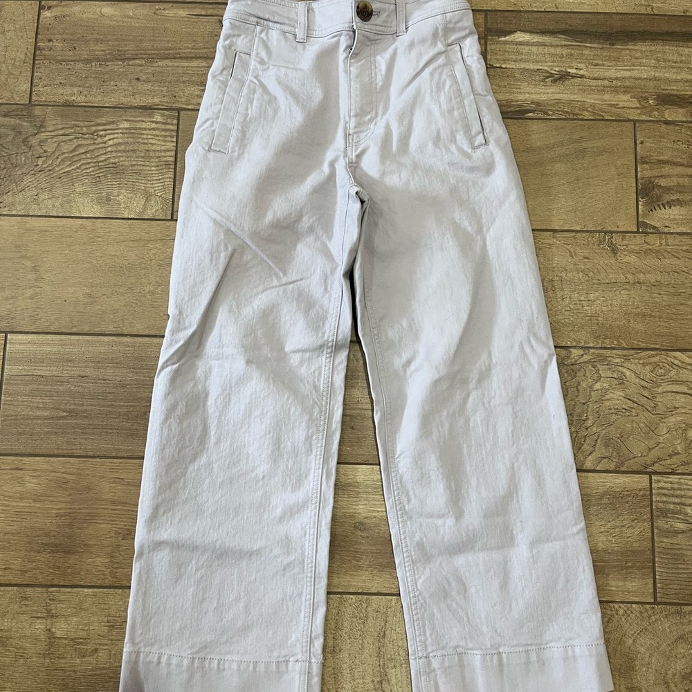 Purple High-Waisted Pants